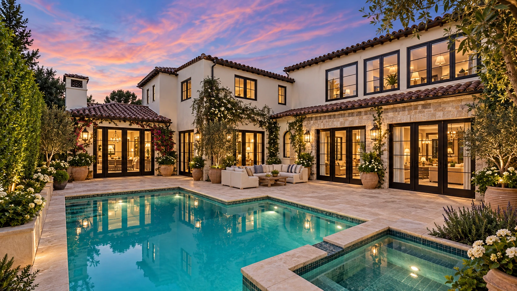 After: The courtyard, reimagined, Dana Point, Orange County