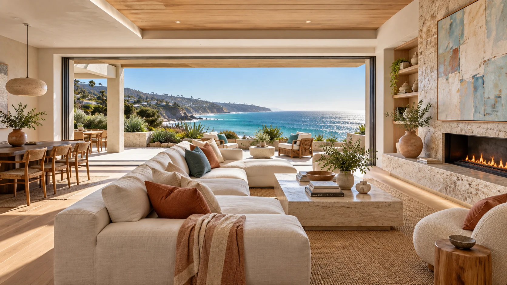 After: A room for the horizon, Laguna Beach, Orange County