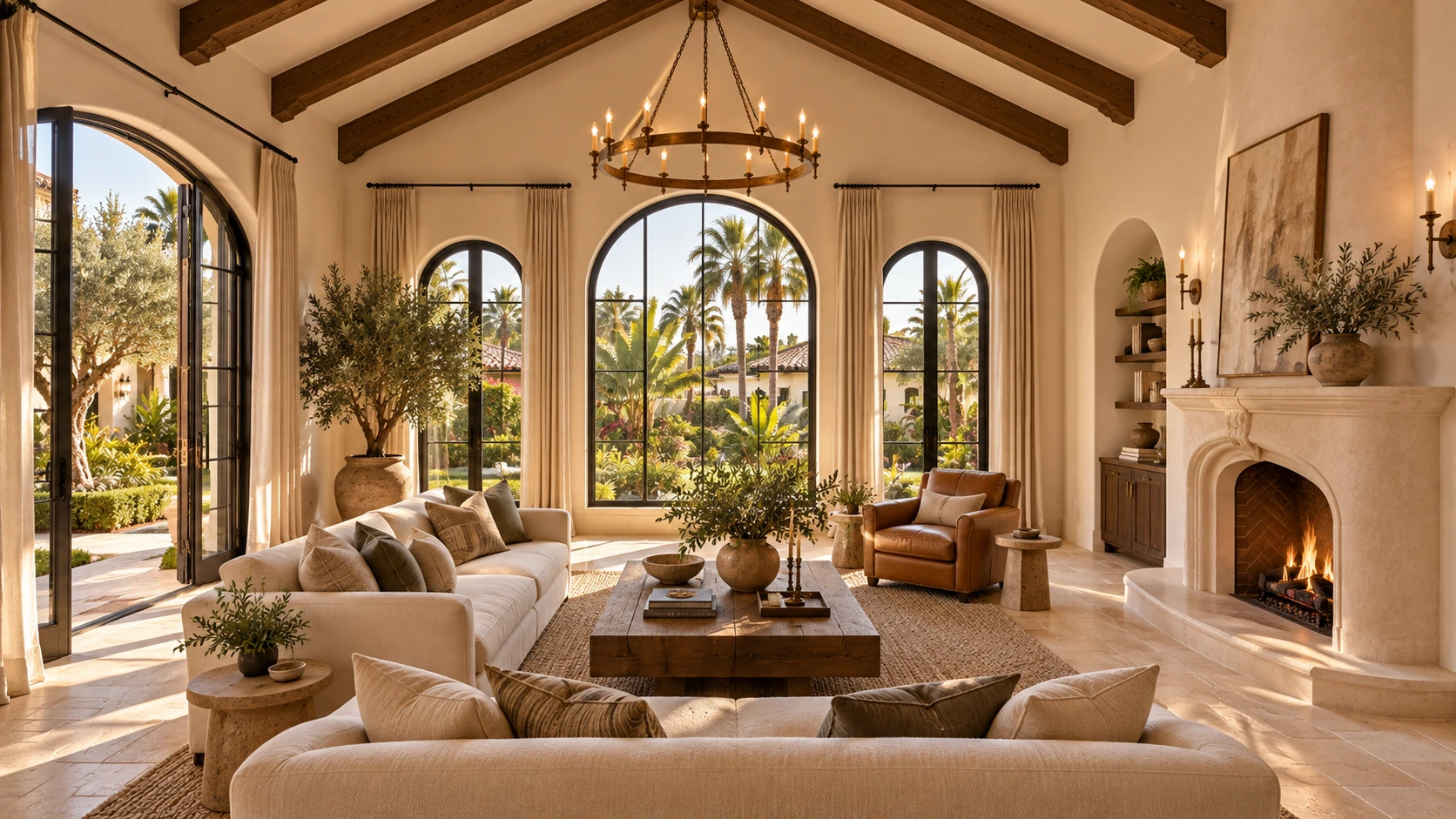 After: Warmth beneath the beams, San Clemente, Orange County