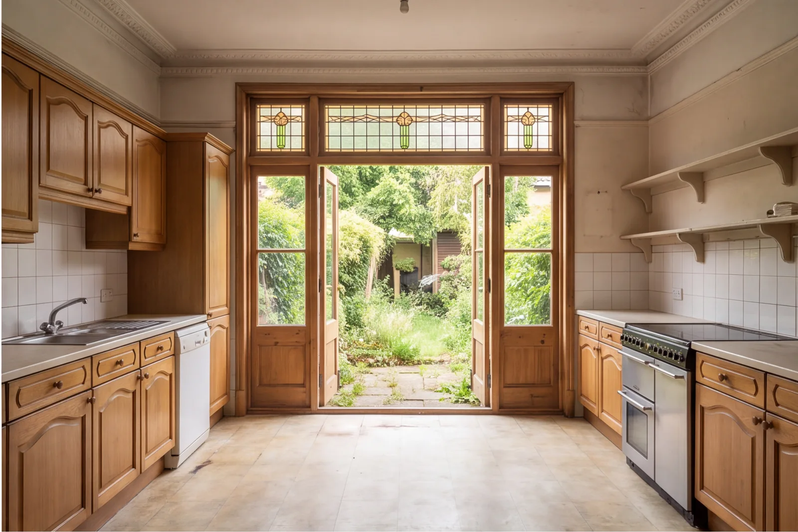 Before concept: Heritage kitchen with glazed interior doors